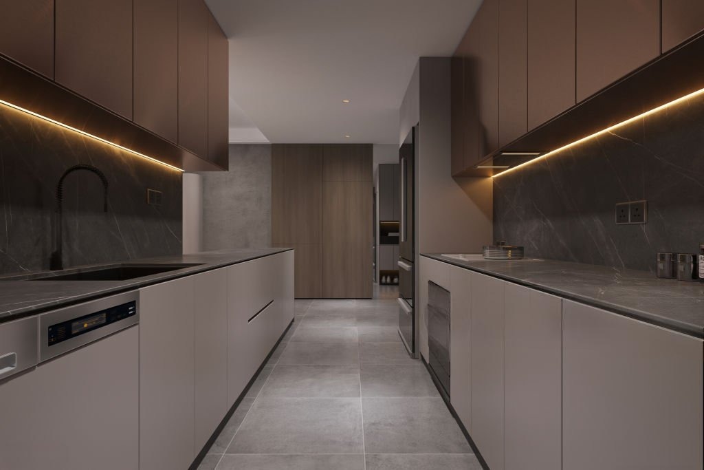 U Shape Kitchen Interior